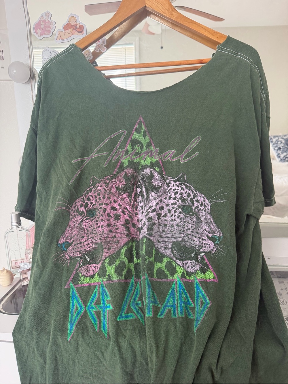 Green oversized Kesha Urban Outfitters shirt